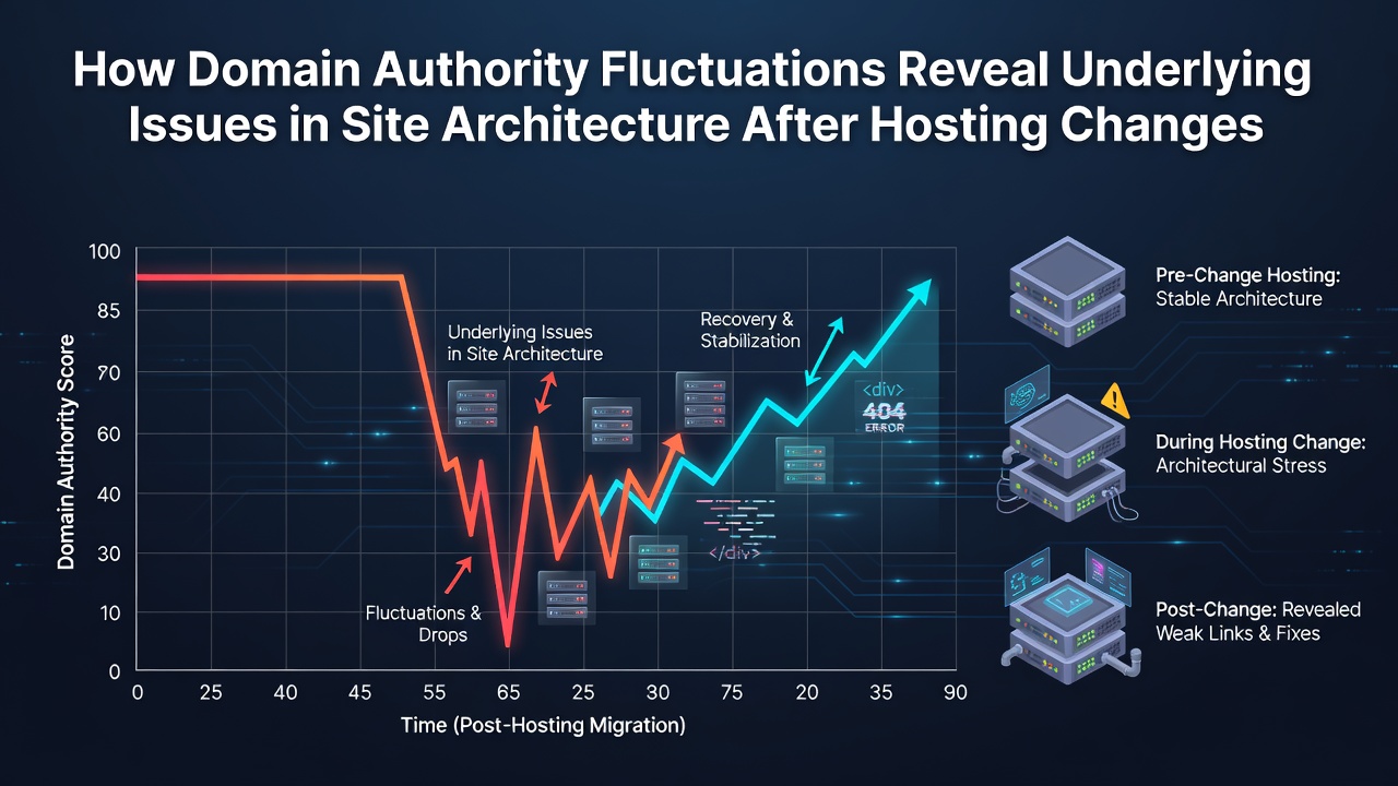 How Domain Authority Fluctuations Reveal Underlying Issues in Site Architecture After Hosting Changes