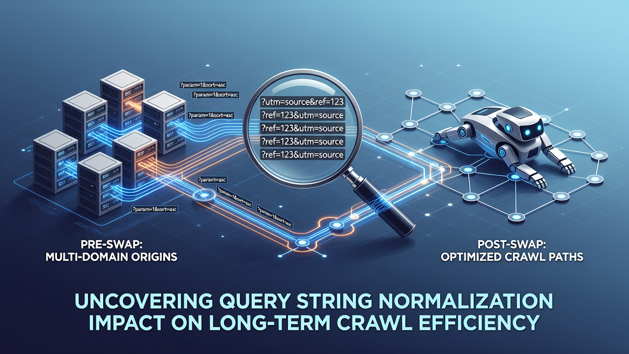 Uncovering how query string normalization patterns affect long-term crawl efficiency in multi-domain setups after nameserver swaps
